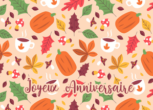 Joyeux anniversaire au cœur de l'automne